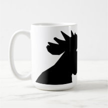 La tasse noire de coq