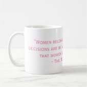 La tasse notoire de citation de RBG (Gauche)