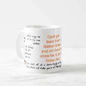 La tasse "nulle" de l'île de rassemblement (Devant gauche)