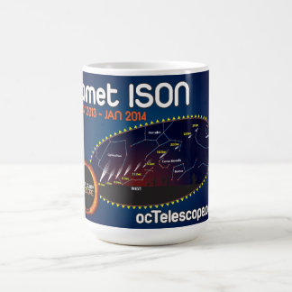 La tasse officielle de la comète ISON avec le