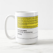 La tasse originale -15 once de prescription de (Gauche)
