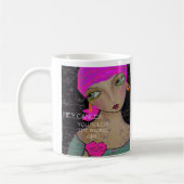 La tasse pensent le positif. Mangez juste… la La… (Gauche)