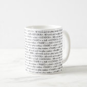 La tasse personnalisable des textes brillants de (Devant droit)