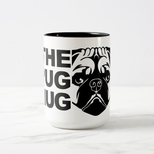 La tasse Pug Mug - Tasse à café mignonne (Centre)