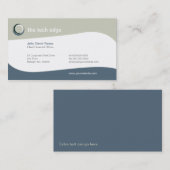 La technologie courbe le carte de visite (Devant / Derrière)