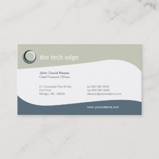 La technologie courbe le carte de visite