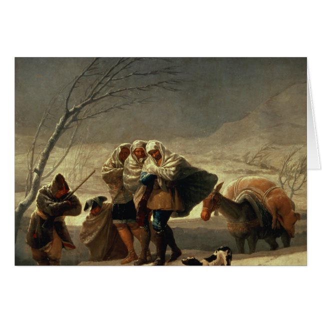 La tempête de neige, 1786-87 (Devant horizontal)