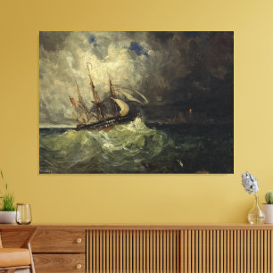 La Tempête – Félix Ziem Canvas Afdruk