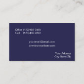 La tempête Shutters des cartes de visite (Dos)