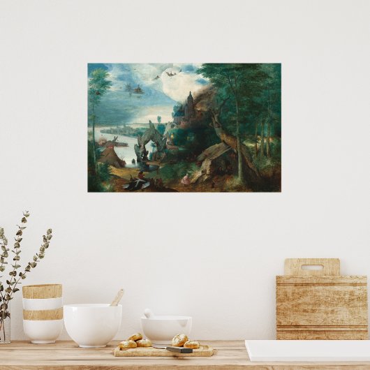 La tentation - Poster d'art raffiné Pieter Bruegel (Cuisine)