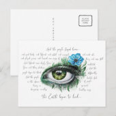 La Terre a commencé à guérir Carte postale (Devant / Derrière)