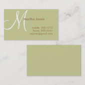 La terre a modifié la tonalité le carte de visite, (Devant / Derrière)