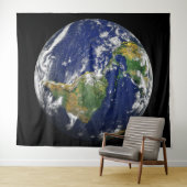 La TERRE de la tapisserie faite sur commande de (En situation (horizontale))