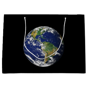 La TERRE de PLANÈTE du grand sac de cadeau de