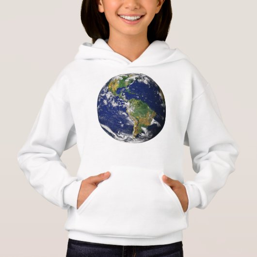 La TERRE de PLANÈTE du sweat - shirt à capuche des (Devant)