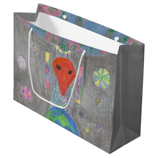La terre d'UFO d'interaction et le grand sac (Devant Angle)