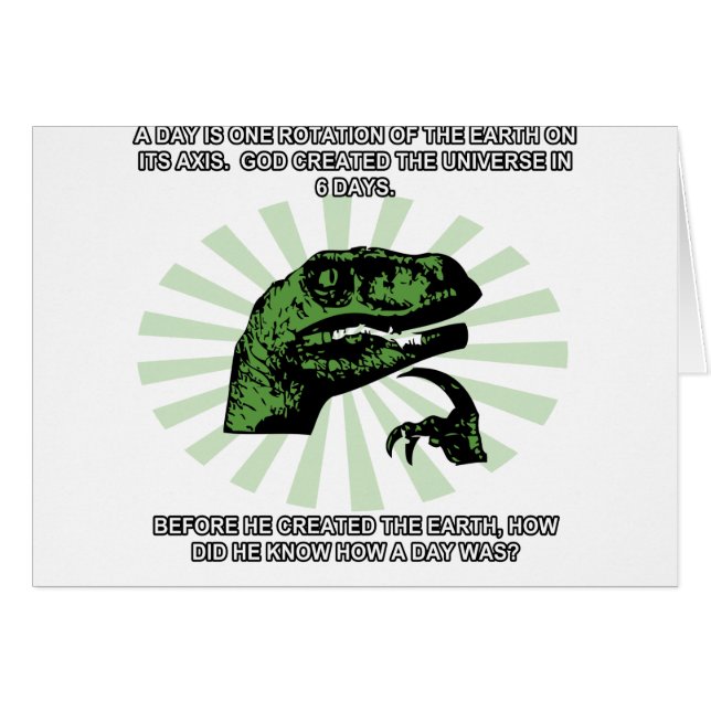 La terre et Dieu de Philosoraptor (Devant horizontal)