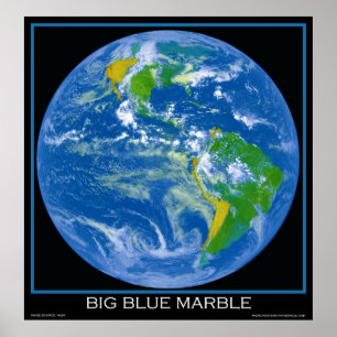 La Terre - Le Grand Marbre Bleu - Des Affiches De 