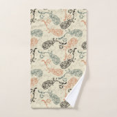 La terre modifie la tonalité le noir gris bronzage (Serviette à main)