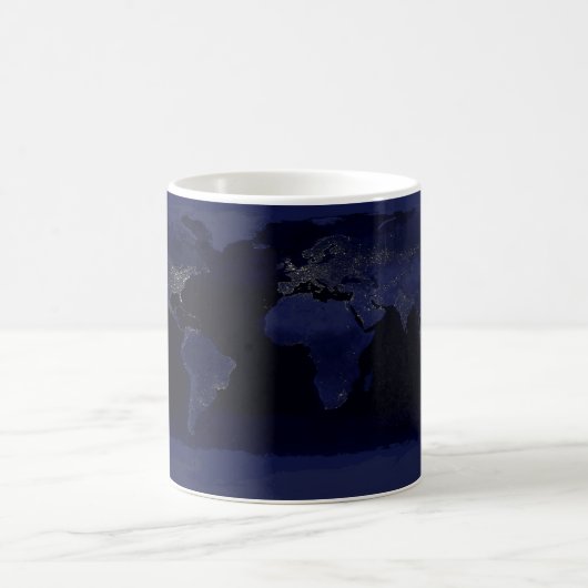 La terre par nuit - tasse Morphing (Centre)