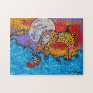 La terre rencontre le puzzle de mer