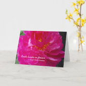 La terre rit dans le carte pour notes de fleurs (Fleur jaune)