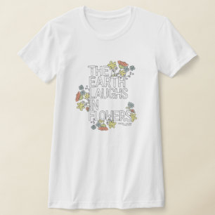 La Terre rit en T-shirt Fleurs