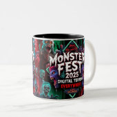 La terreur d'Halloween numérique de Mug (Devant droit)