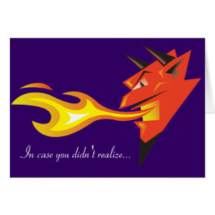 La tête de Fiery Devil "En coque, vous ne vous ête