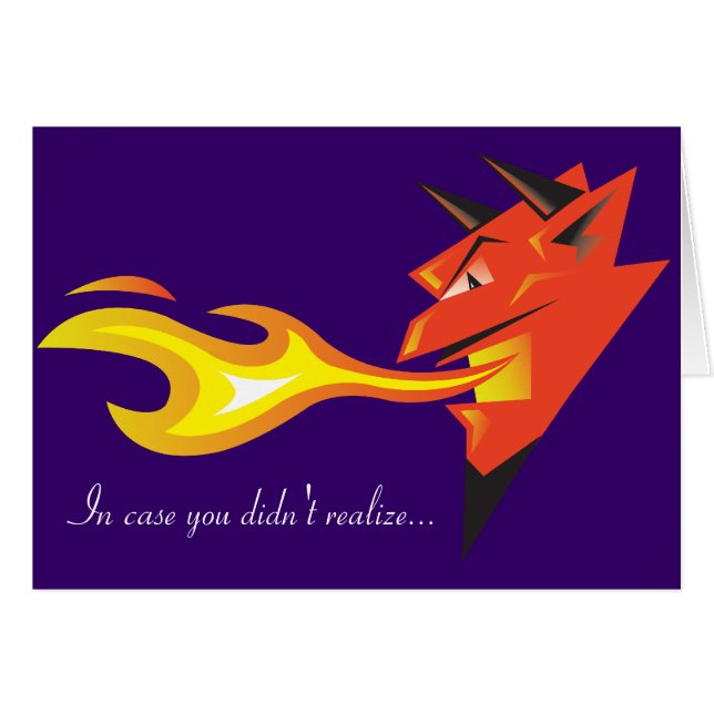 La tête de Fiery Devil "En coque, vous ne vous ête (Devant horizontal)