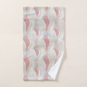 La texture Gris Rouge 3D En Métal Gras Toncié Rega (Serviette à main)