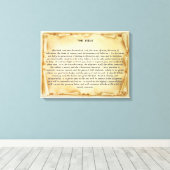 La toile de défilement de la Bible (Insitu (Plancher de Bois))