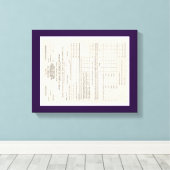 La toile du premier formulaire d'impôt sur le reve (Insitu (Plancher de Bois))