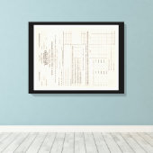 La toile du premier formulaire d'impôt sur le reve (Insitu (Plancher de Bois))