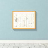 La toile du premier formulaire d'impôt sur le reve (Insitu (Plancher de Bois))