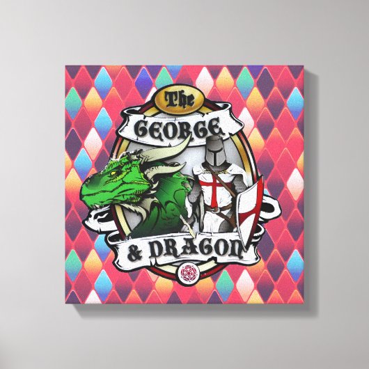 La Toile Enveloppée De George Et De Dragon (Recto)