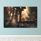 La Toile Enveloppée Sur Le Chemin Ombré (Automne) (Insitu (Plancher de Bois))