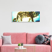 La toile LEOPARD NEIGE (Insitu(Salon))