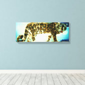La toile LEOPARD NEIGE (Insitu (Plancher de Bois))