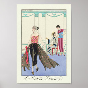 La Toilette Délicieuse (1922) door Barbier Poster