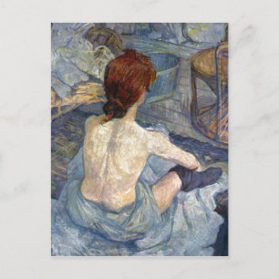 La Toilette Rousse - Toulouse-Lautrec-schilderij Briefkaart