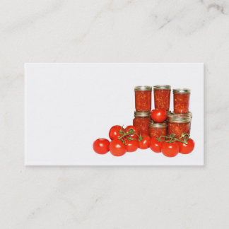 La tomate préserve le carte de visite