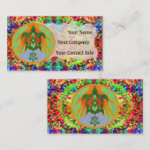 La tortue remet le modèle de carte de visite (Devant / Derrière)