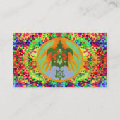 La tortue remet le modèle de carte de visite (Dos)