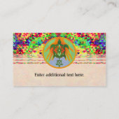 La tortue remet le modèle de carte de visite (Dos)