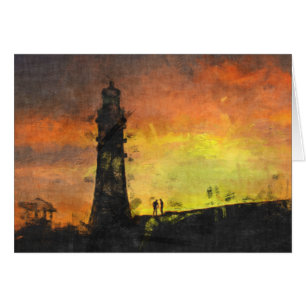 La tour de Smeaton au coucher du soleil