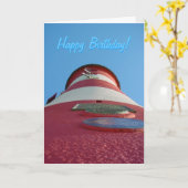 La tour de Smeaton, carte d'anniversaire de houe (Fleur jaune)