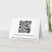 La tour de Smeaton, carte d'anniversaire de houe (Dos)