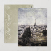 la tour eiffel briefkaart (Voorkant / Achterkant)