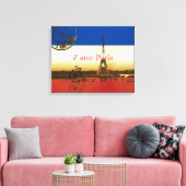 La Tour Eiffel Canvas Afdruk (Insitu (Woonkamer))